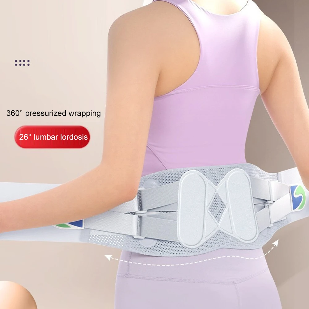 1PCS Adjustable Lumbar Support Belt for Men Women, Breathable Back Support Belt, Waist Brace