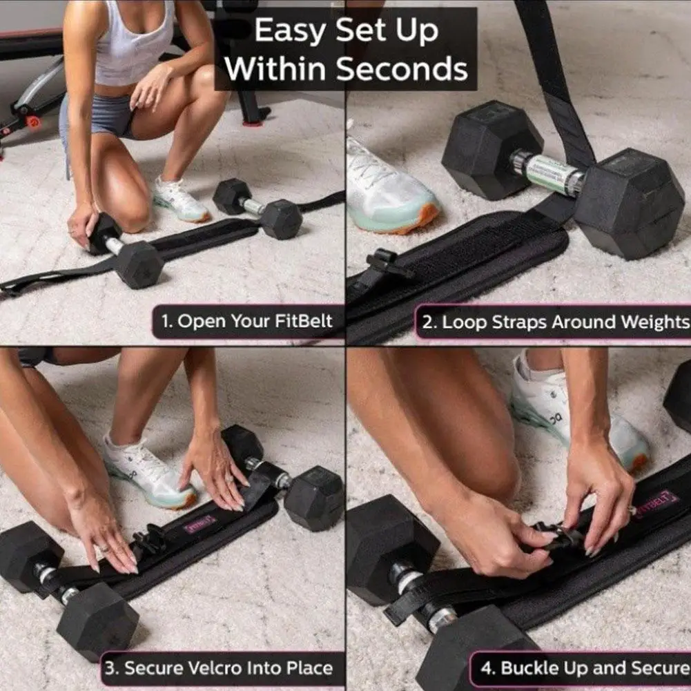 Weight-Bearing Waist Belt Dumbbell Hip Thrust Belt Hip Thrust Weight Lifting Belt Portable Glute Bridge Training Strap Home Gym