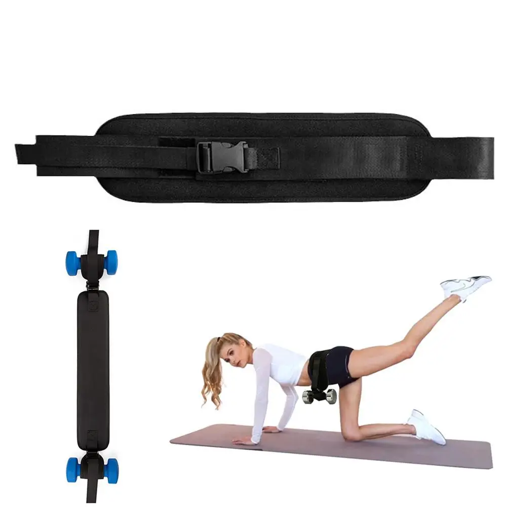 Weight-Bearing Waist Belt Dumbbell Hip Thrust Belt Hip Thrust Weight Lifting Belt Portable Glute Bridge Training Strap Home Gym