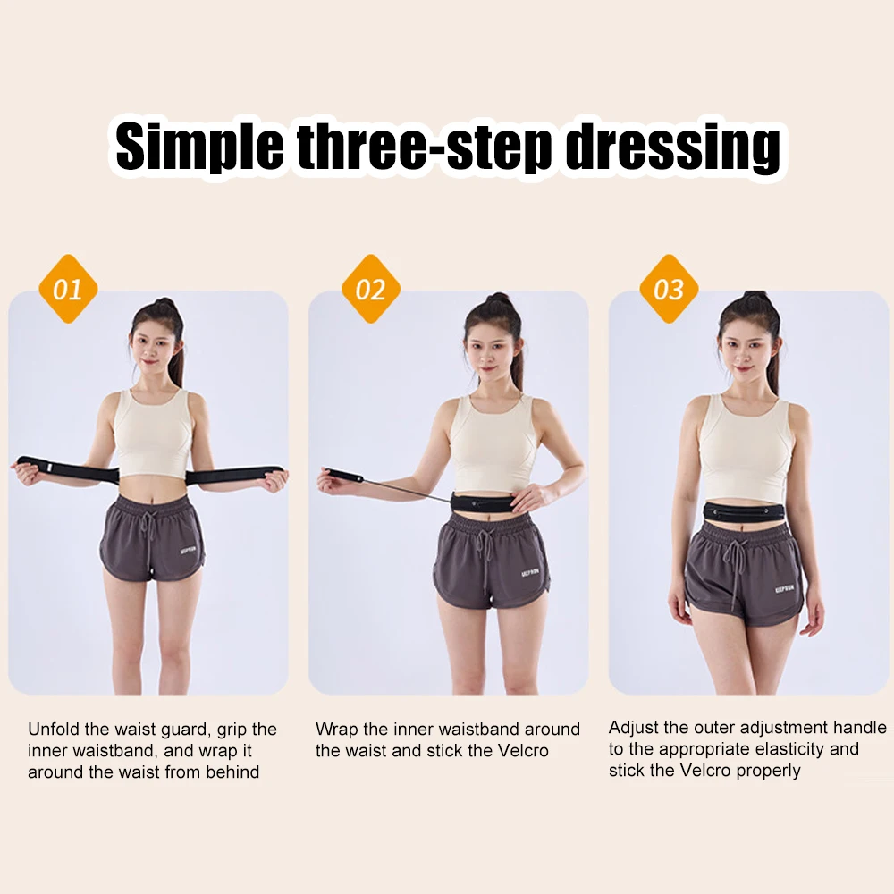 Adjustable Lower Back Brace with Pulley System - Lumbar Back Support Belt for Men Women - Compression to Relieve Lower Back Pain