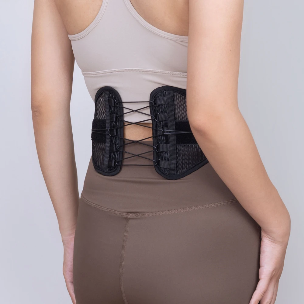 Adjustable Lower Back Brace with Pulley System - Lumbar Back Support Belt for Men Women - Compression to Relieve Lower Back Pain