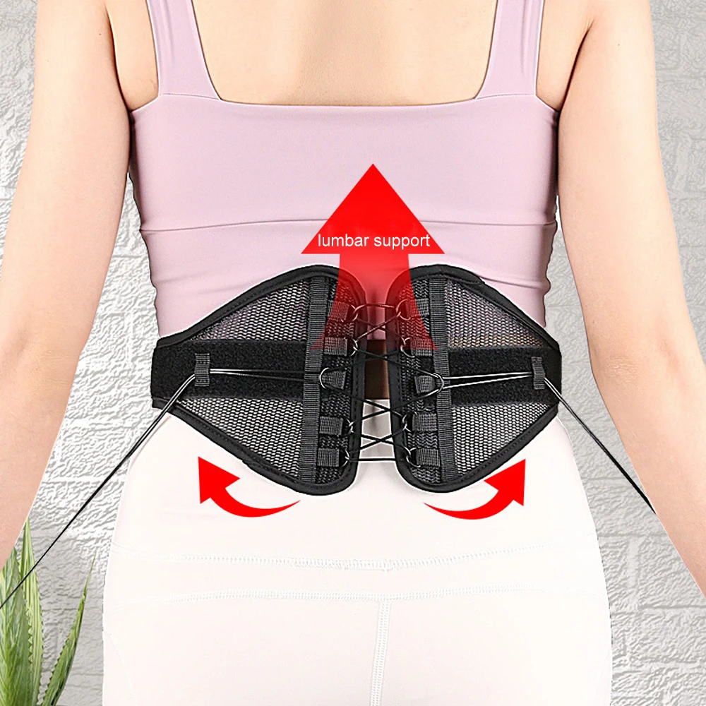 1PCS Back Brace for Women Men - Adjustable Lumbar Support Belt,Breathable & Strong Support Design For Herniated Disc,Sciatica