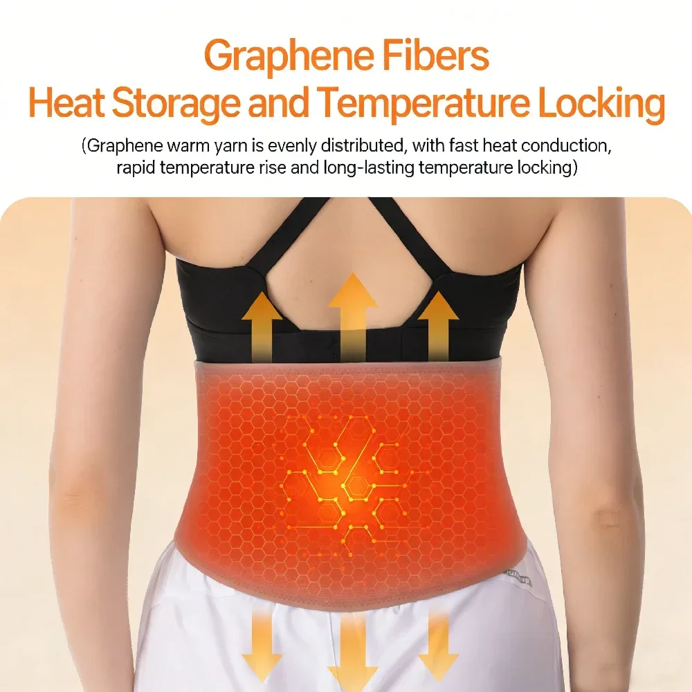 Self Heating Lower Back Support Brace, Adjustable Lumbar Waist Belt for Men Women Lower Back Pain Relief