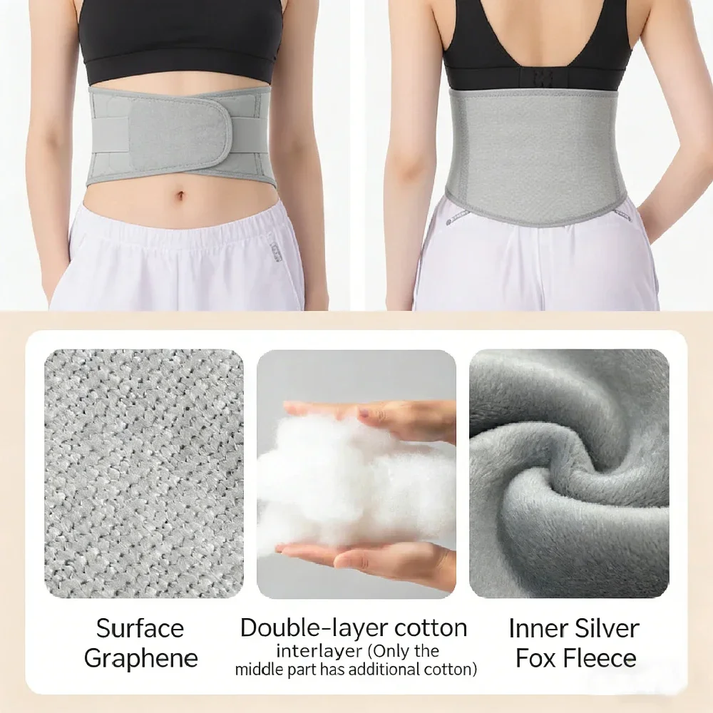 Self Heating Lower Back Support Brace, Adjustable Lumbar Waist Belt for Men Women Lower Back Pain Relief