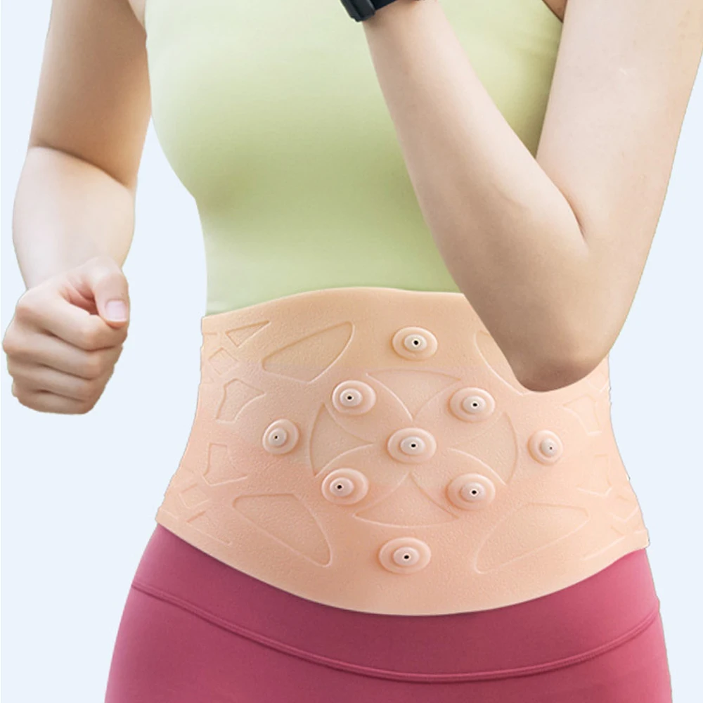 Magnetic Therapy Back Brace for Lower Back, Gel Waist Support Braces Waterproof Magnetic SEBS Protector Elastic Waist Sleeves