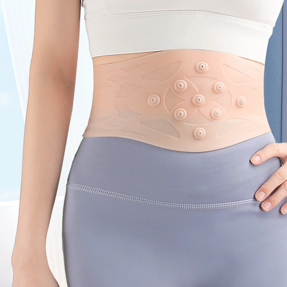 Magnetic Therapy Back Brace for Lower Back, Gel Waist Support Braces Waterproof Magnetic SEBS Protector Elastic Waist Sleeves