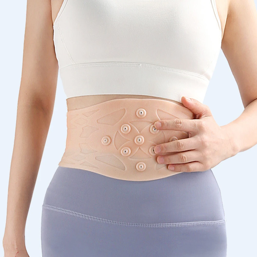 Magnetic Therapy Back Brace for Lower Back, Gel Waist Support Braces Waterproof Magnetic SEBS Protector Elastic Waist Sleeves