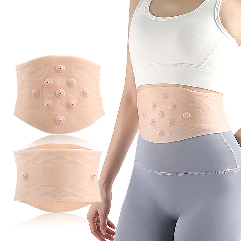 Magnetic Therapy Back Brace for Lower Back, Gel Waist Support Braces Waterproof Magnetic SEBS Protector Elastic Waist Sleeves