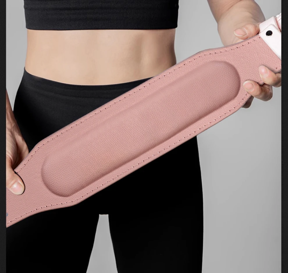 Weight Lifting Belt For Women 10cm Width Gym Fitness Squats Belt Back Support Powerlifting, Cross Training, Workout Belt Pink