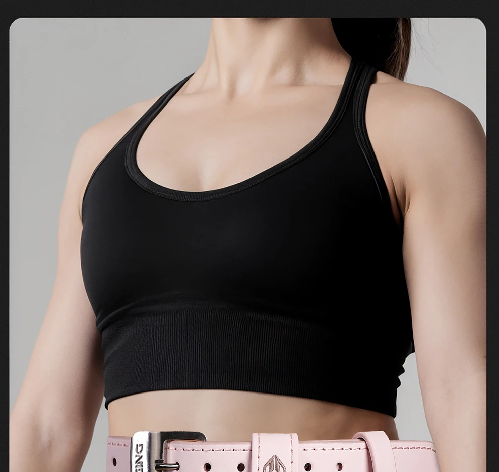 Weight Lifting Belt For Women 10cm Width Gym Fitness Squats Belt Back Support Powerlifting, Cross Training, Workout Belt Pink