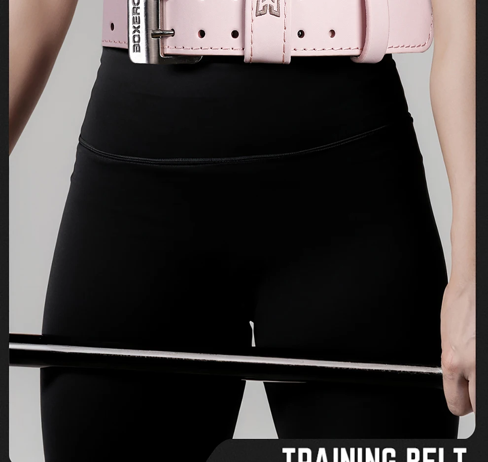 Weight Lifting Belt For Women 10cm Width Gym Fitness Squats Belt Back Support Powerlifting, Cross Training, Workout Belt Pink