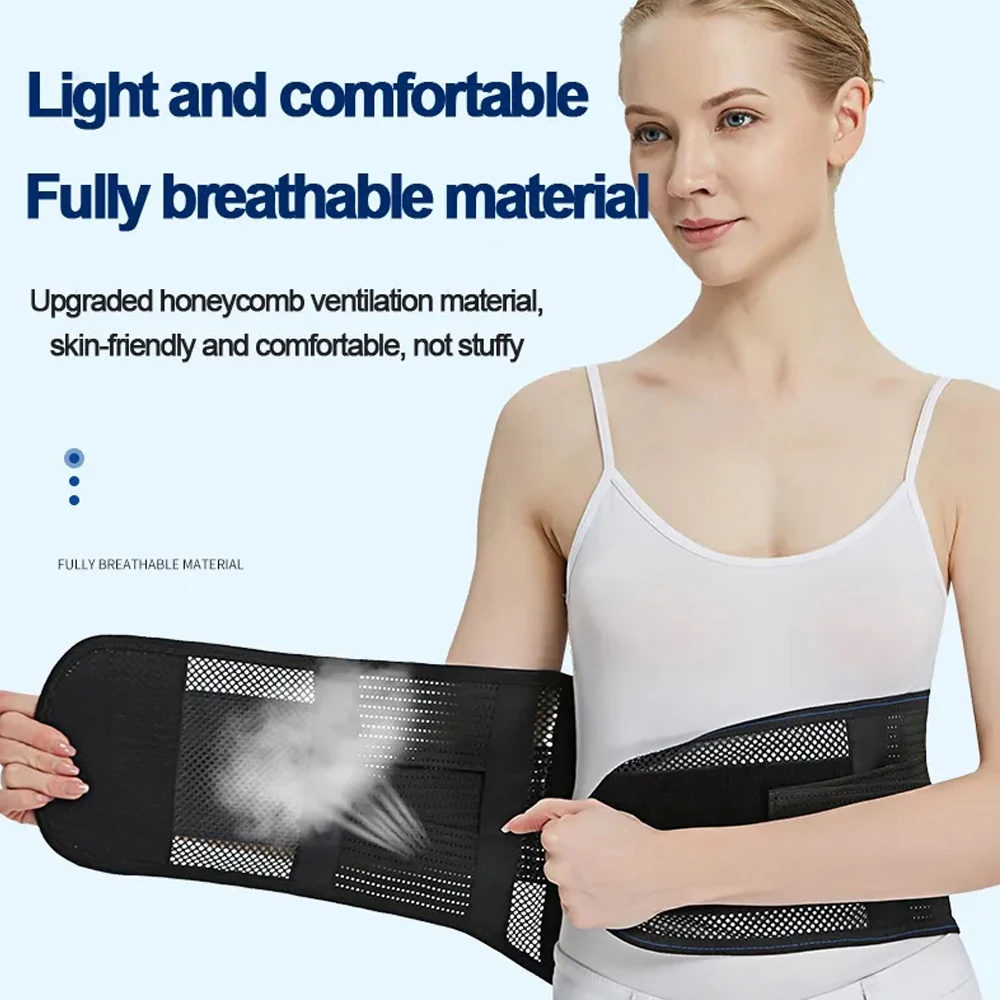 1PCS Lumbar Support Belt with Lumbar Pad,Ergonomic Breathable 3D Knit Back Brace for Lower Back Pain Relief & Sciatica Men Women