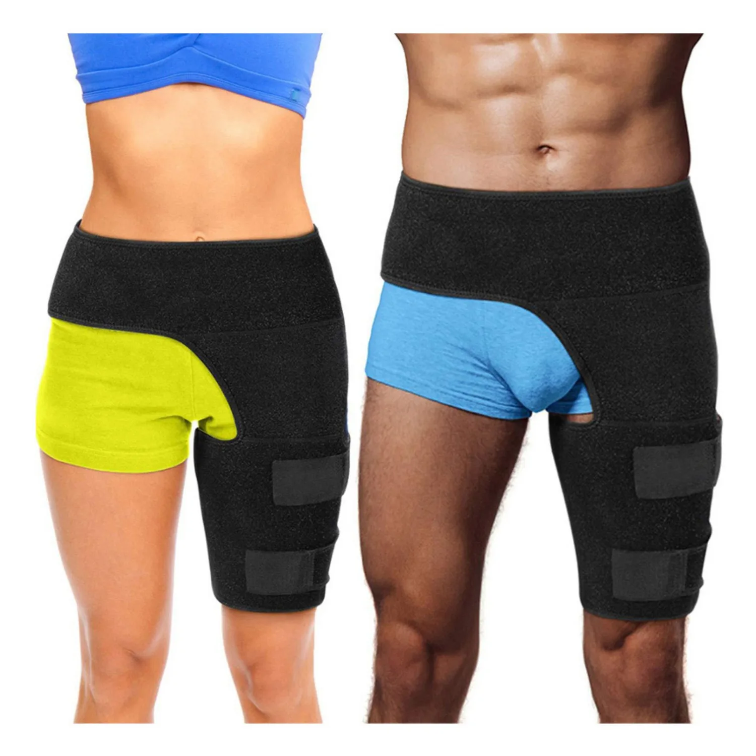Sciatica Relief Hip Brace - Compression Wrap for Pain, Hamstring, Groin & Thigh Injuries - Sacroiliac Joint Support Stabilizer