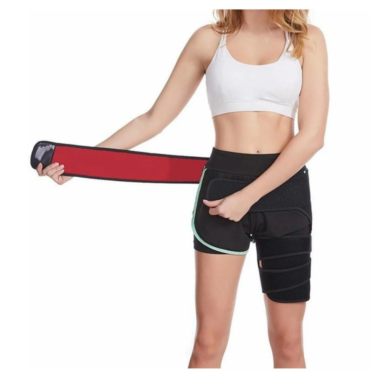 Sciatica Relief Hip Brace - Compression Wrap for Pain, Hamstring, Groin & Thigh Injuries - Sacroiliac Joint Support Stabilizer