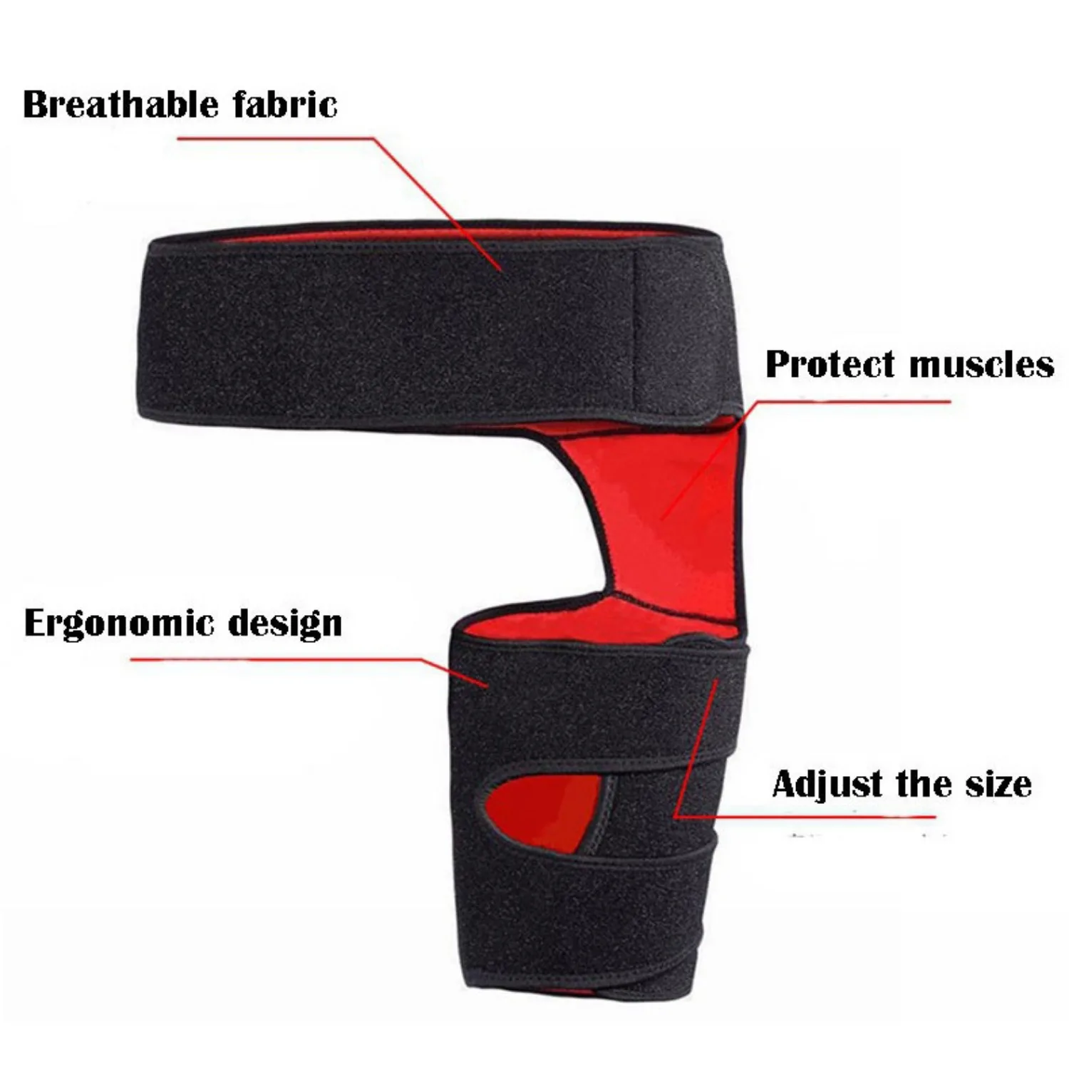 Sciatica Relief Hip Brace - Compression Wrap for Pain, Hamstring, Groin & Thigh Injuries - Sacroiliac Joint Support Stabilizer