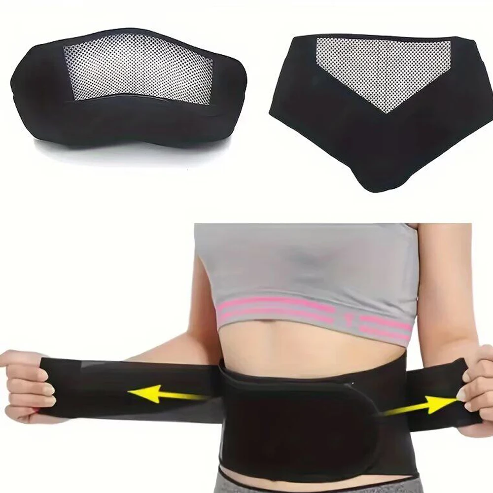 Heating Waist Belt with Magnetic Therapy, Self-Heating Lumbar Support for Lower Back Pain Relief, Herniated Disc, Men & Women