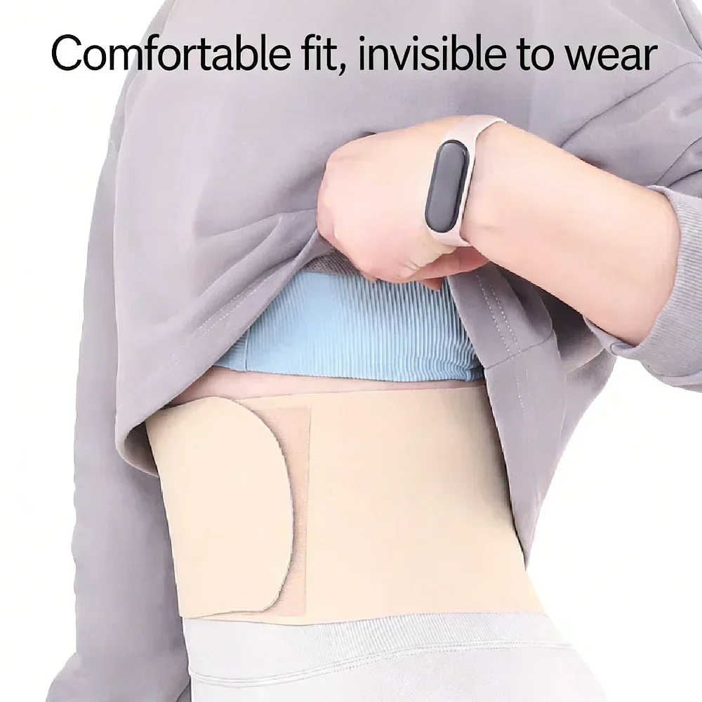 1pc Breathable Adjustable Lumbar Support Belt, Men Women Waist Back Brace for Lower Back Pain and Sciatica Relief