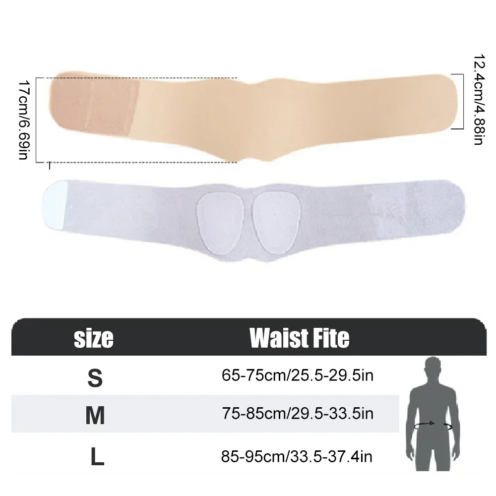1pc Breathable Adjustable Lumbar Support Belt, Men Women Waist Back Brace for Lower Back Pain and Sciatica Relief
