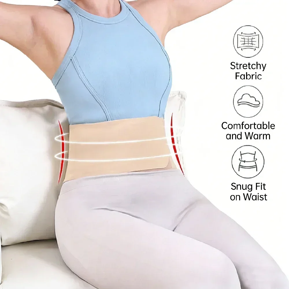 1pc Breathable Adjustable Lumbar Support Belt, Men Women Waist Back Brace for Lower Back Pain and Sciatica Relief