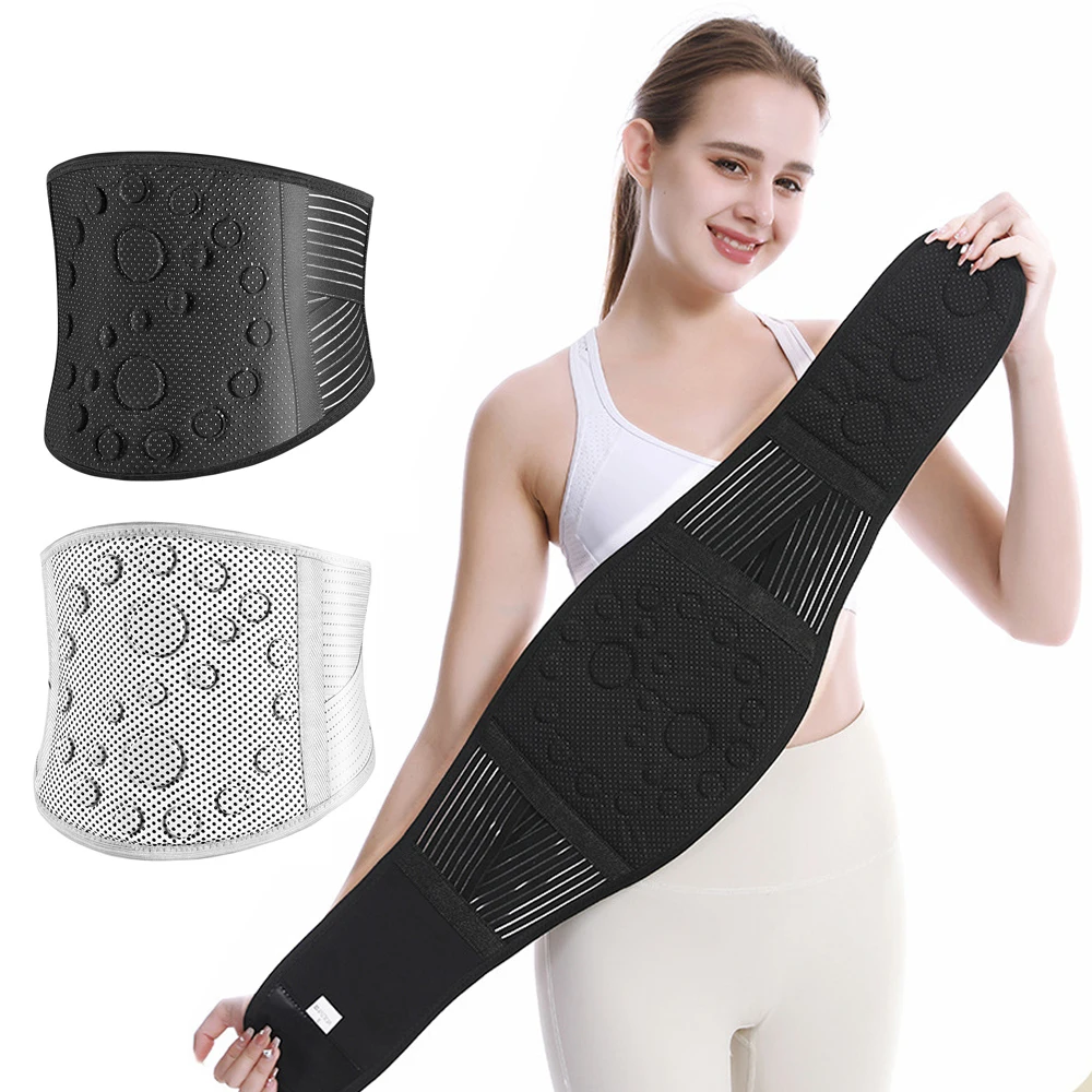 1PCS Thermal Magnetic Therapy Lumbar Support Belt Lower Back Brace for Men and Women, Self-Heating Waist Strap with Gauss Magnet