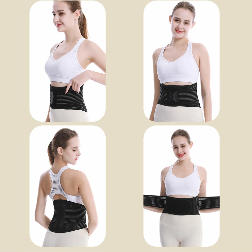 1PCS Thermal Magnetic Therapy Lumbar Support Belt Lower Back Brace for Men and Women, Self-Heating Waist Strap with Gauss Magnet