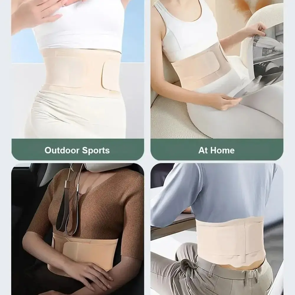 Lumbar Back Brace for Lower Back Pain Women Men, Breathable Waist Support Belt, Thin Lumbar Support Brace Sciatica Pain Relief