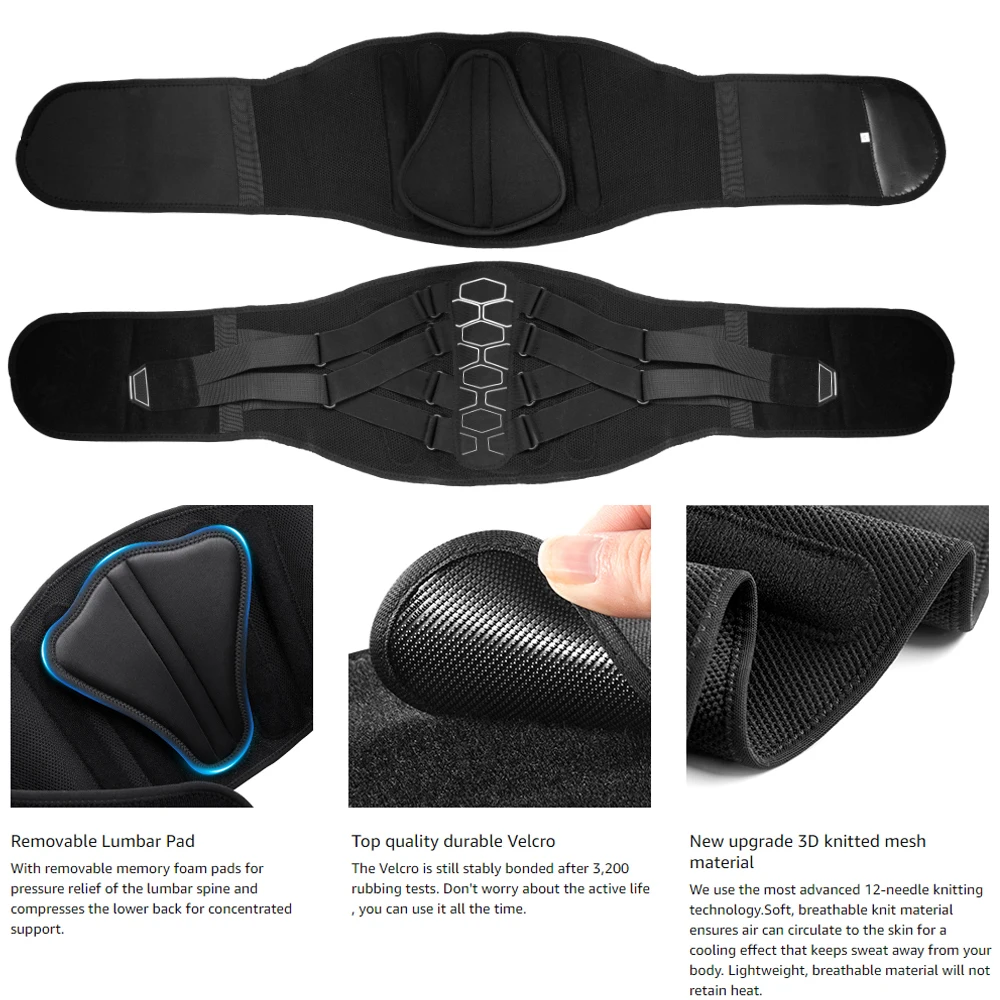 1PCS Lumbar Support Belt Lower Back Brace for Lifting,Herniated Disc,Sciatica,Pain Relief,Breathable Lumbar Brace for Men Women