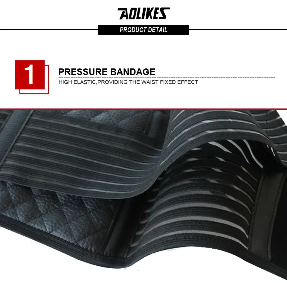 AOLIKES 1PCS Tourmaline Products Self-heating Magnetic Waist Back Support Brace Belt Lumbar Warm Protector Posture Corrector