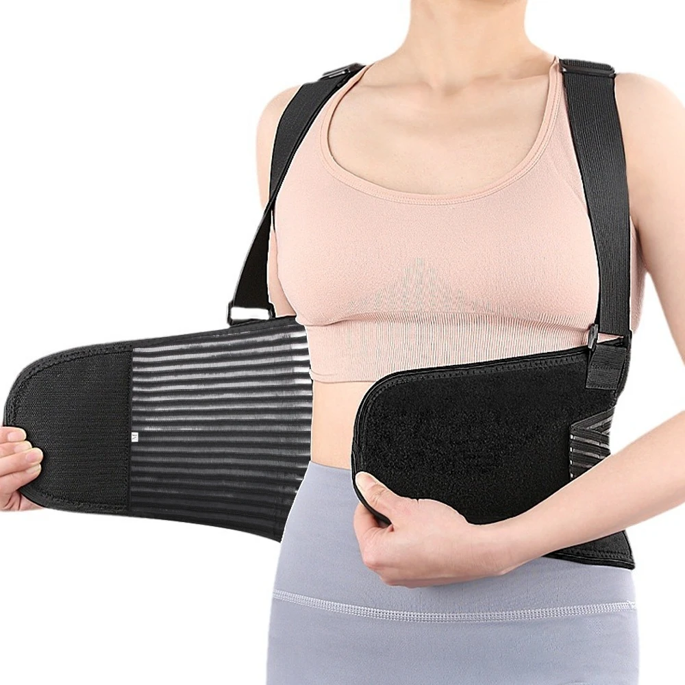 Back Brace Men and Women - Lower Lumbar Support for Heavy Lifting - Lower Back Support Belt - Adjustable Back Belt for Workout