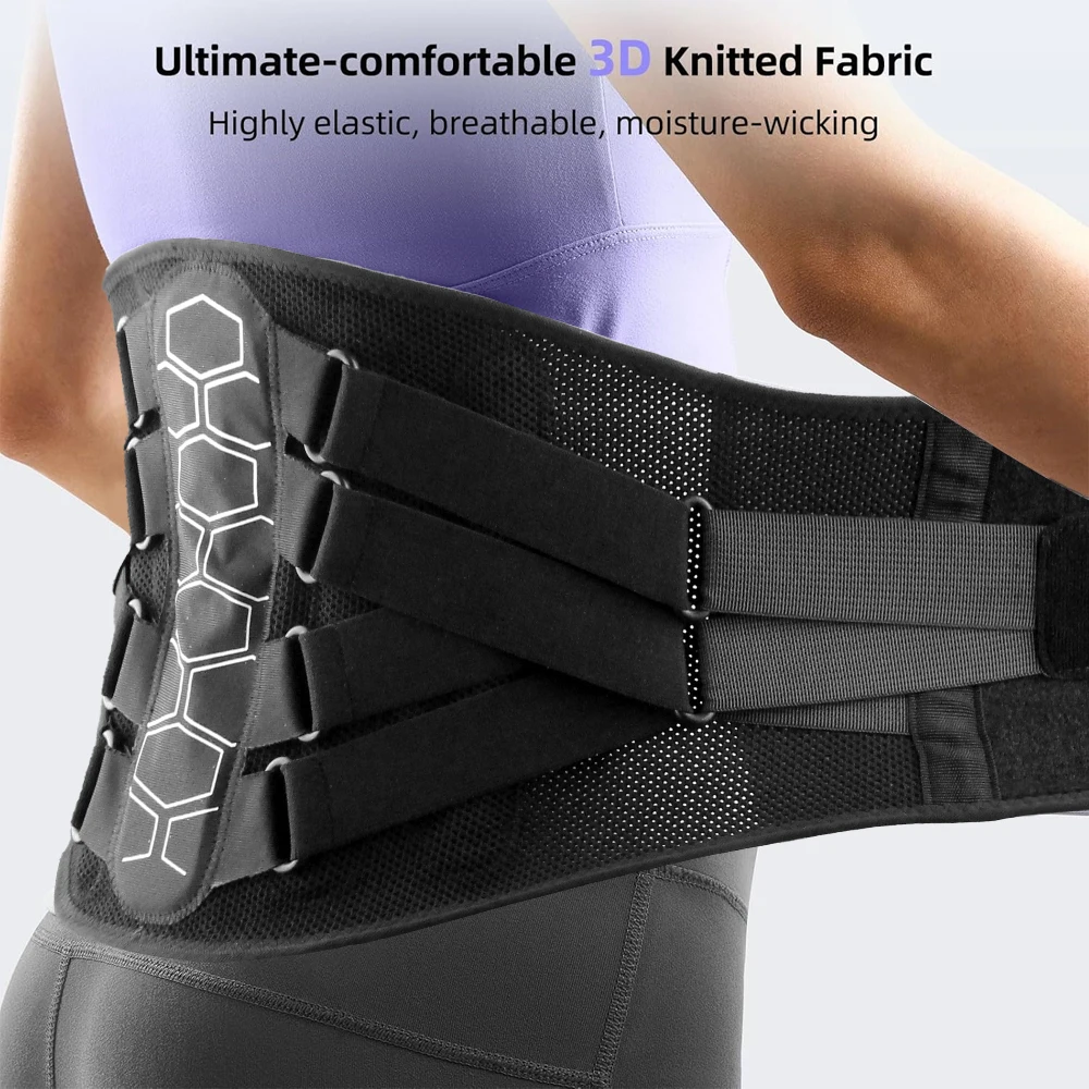 Back Brace for Lower Back Pain Relief with Pulley System,Lumbar Support Belt for Men & Women with Lumbar Pad, Ergonomic Design