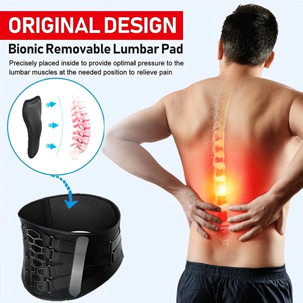 Back Brace for Lower Back Pain Relief with Pulley System,Lumbar Support Belt for Men & Women with Lumbar Pad, Ergonomic Design