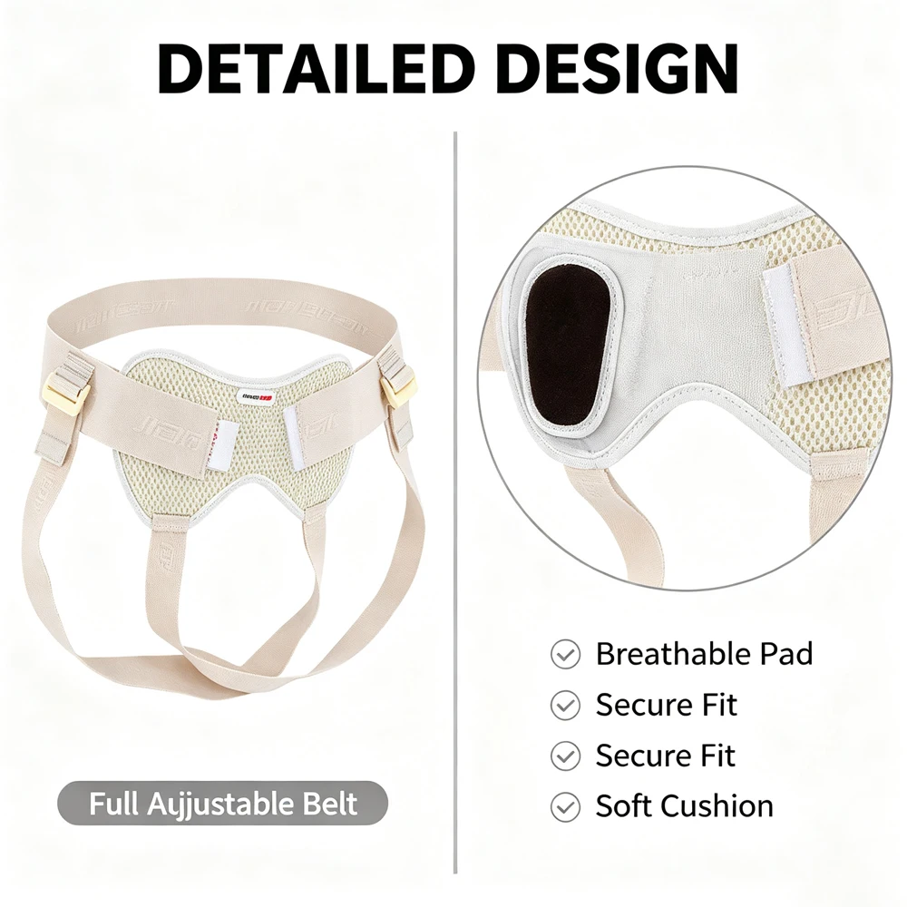 2Set/Pack Hernia Belt for Single/Double Inguinal – Adjustable Truss with 2 Removable Pads – Support Brace for Men Women  & Child
