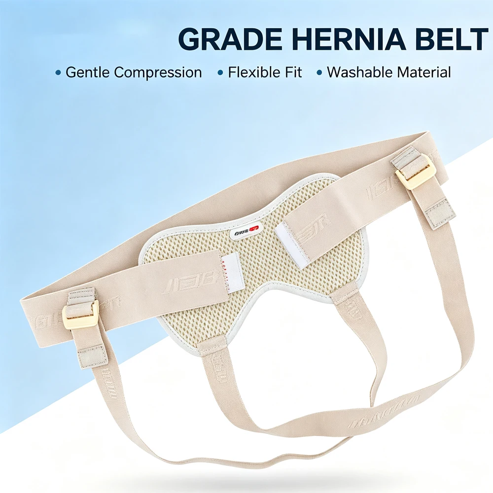 2Set/Pack Hernia Belt for Single/Double Inguinal – Adjustable Truss with 2 Removable Pads – Support Brace for Men Women  & Child