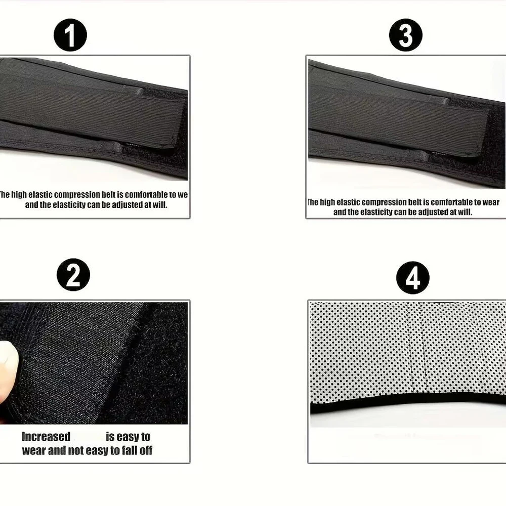 1pcsThermal Magnetic Therapy Lumbar Support Belt Lower Back Brace for Men and Women, Self-Heating Waist Strap with Gauss Magnets