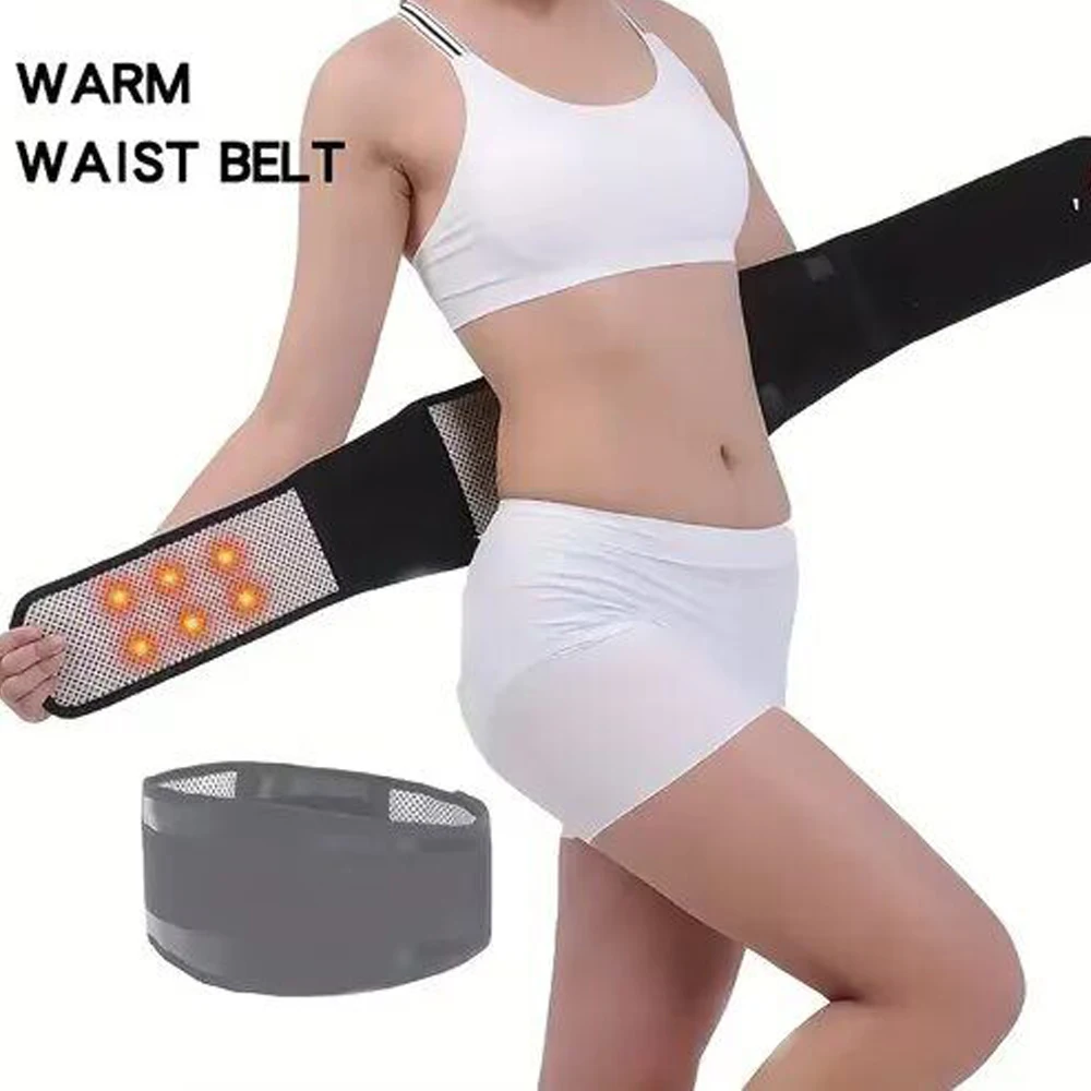 1pcsThermal Magnetic Therapy Lumbar Support Belt Lower Back Brace for Men and Women, Self-Heating Waist Strap with Gauss Magnets