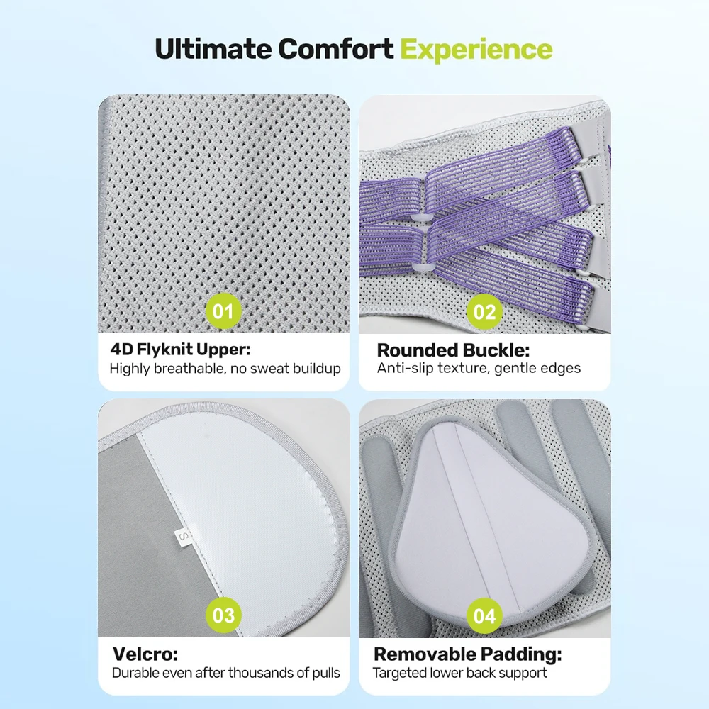 1PCS Back Brace for Lower Back Pain, Lumbar Support Belt for Men Women,Bionic Spine Design Back Brace for Sciatica Herniated Di