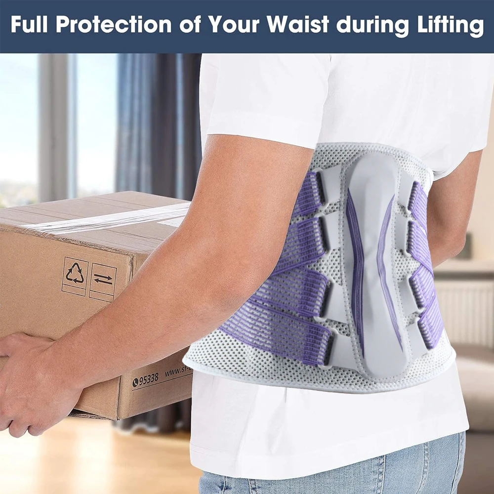 1PCS Back Brace for Lower Back Pain, Lumbar Support Belt for Men Women,Bionic Spine Design Back Brace for Sciatica Herniated Di