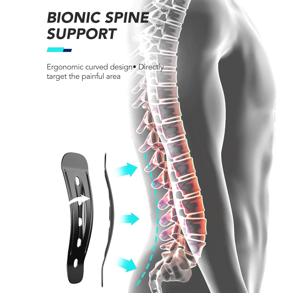 1PCS Back Brace for Lower Back Pain, Lumbar Support Belt for Men Women,Bionic Spine Design Back Brace for Sciatica Herniated Di