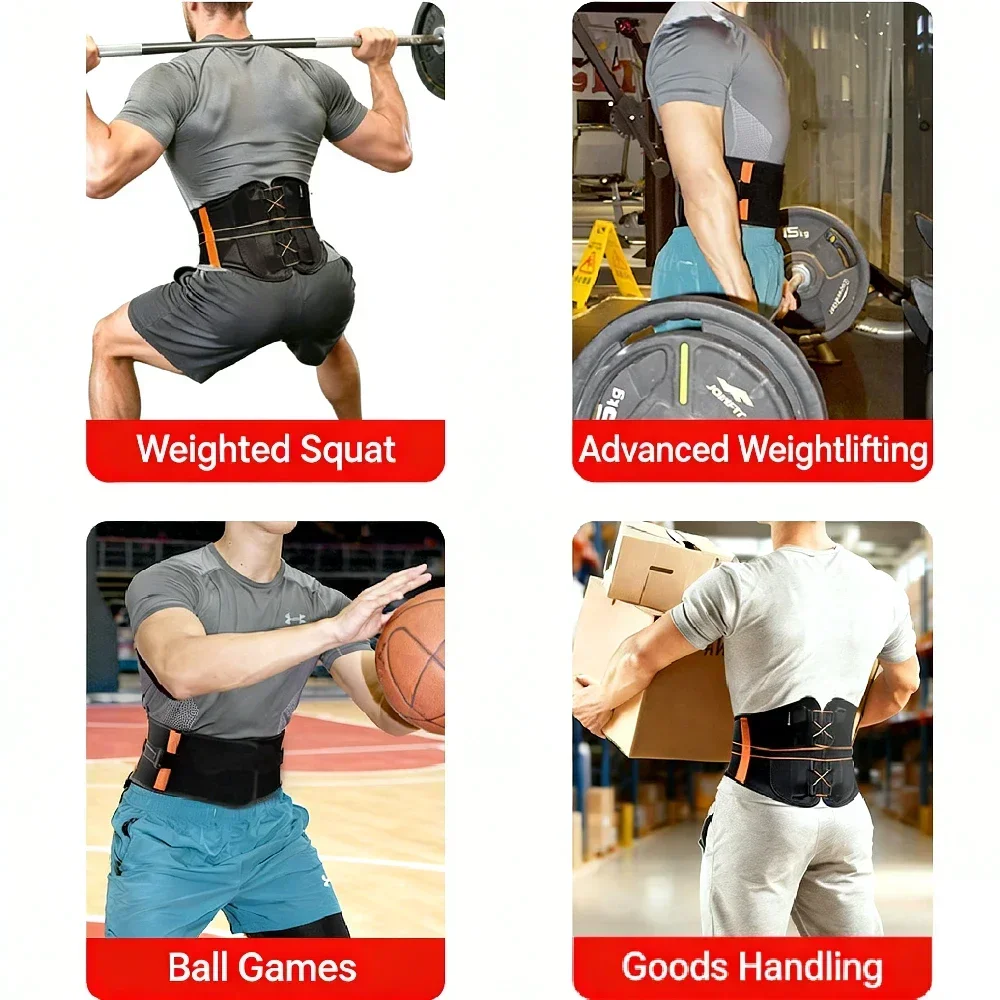 1PC Adjustable Back Brace Belt, Invisible Lumbar Support for Lower Back Pain, Scoliosis and Slipped Disc Relief for Men Women