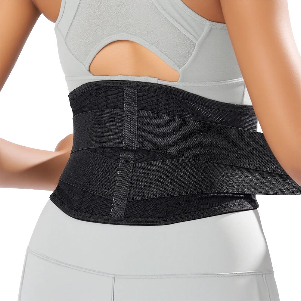2-Stay Breathable Lower Back Brace,Adjustable Lumbar Support Belt for Sciatica,Back Pain Orthosis for Men Women Work Home Office