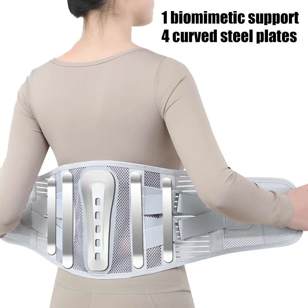 1Pcs Back Brace for Lower Back Pain, Adjustable Lumbar Support Belt for Men Women, Herniated Disc, Sciatica, Arthritis