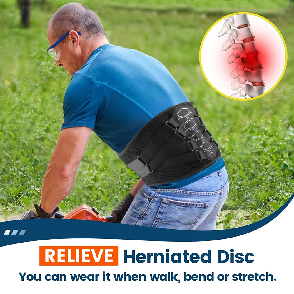 Back Brace for Lower Back Pain Relief with Pulley System,Lumbar Support Belt for Men & Women with Lumbar Pad,for Herniated Disc