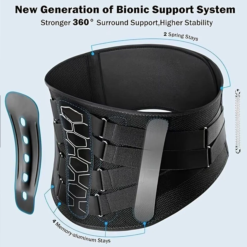 Back Brace for Lower Back Pain Relief with Pulley System,Lumbar Support Belt for Men & Women with Lumbar Pad,for Herniated Disc