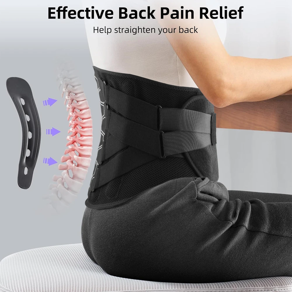Back Brace for Lower Back Pain Relief with Pulley System,Lumbar Support Belt for Men & Women with Lumbar Pad,for Herniated Disc