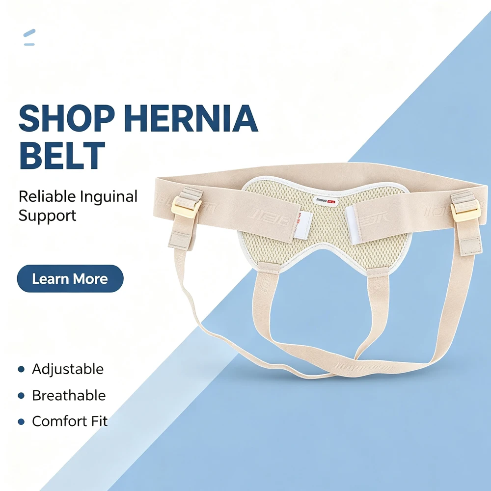 2Pack Hernia Belt for Left/Right Side - Adjustable Groin Support Truss with 2 Pads,Lnguinal & Sports Hernia Brace for Men Women