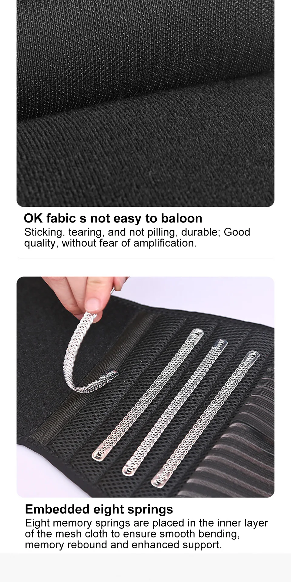 AOLIKES Adjustable Back Lumbar Support Belt Breathable Waist Brace Strap for Lower Back Pain Relief, Scoliosis, Herniated Disc
