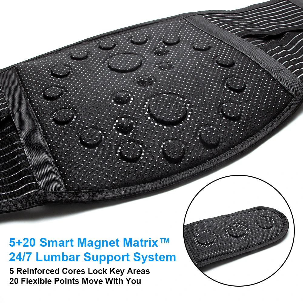 1PCS Heating Magnetic Therapy Back Brace Support Belt for Men Women, for Sciatica, Herniated Disc, Scoliosis Back Pain Relief