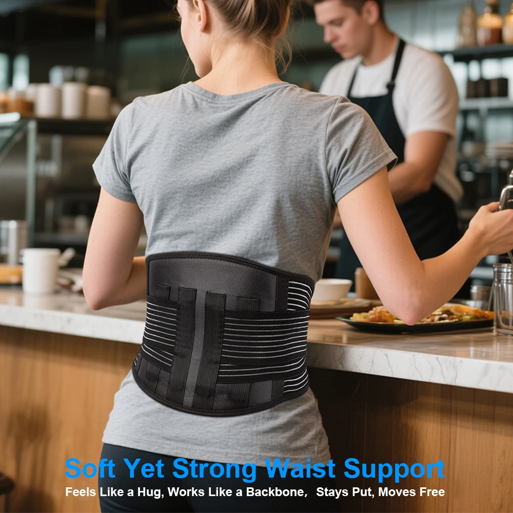 1PCS Heating Magnetic Therapy Back Brace Support Belt for Men Women, for Sciatica, Herniated Disc, Scoliosis Back Pain Relief