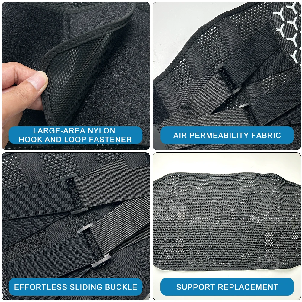 1PCS Adjustable Back Brace for Lower Pain Relief, Lumbar Support Belt with Steel Stays Breathable Mesh for Gym Running Cycling