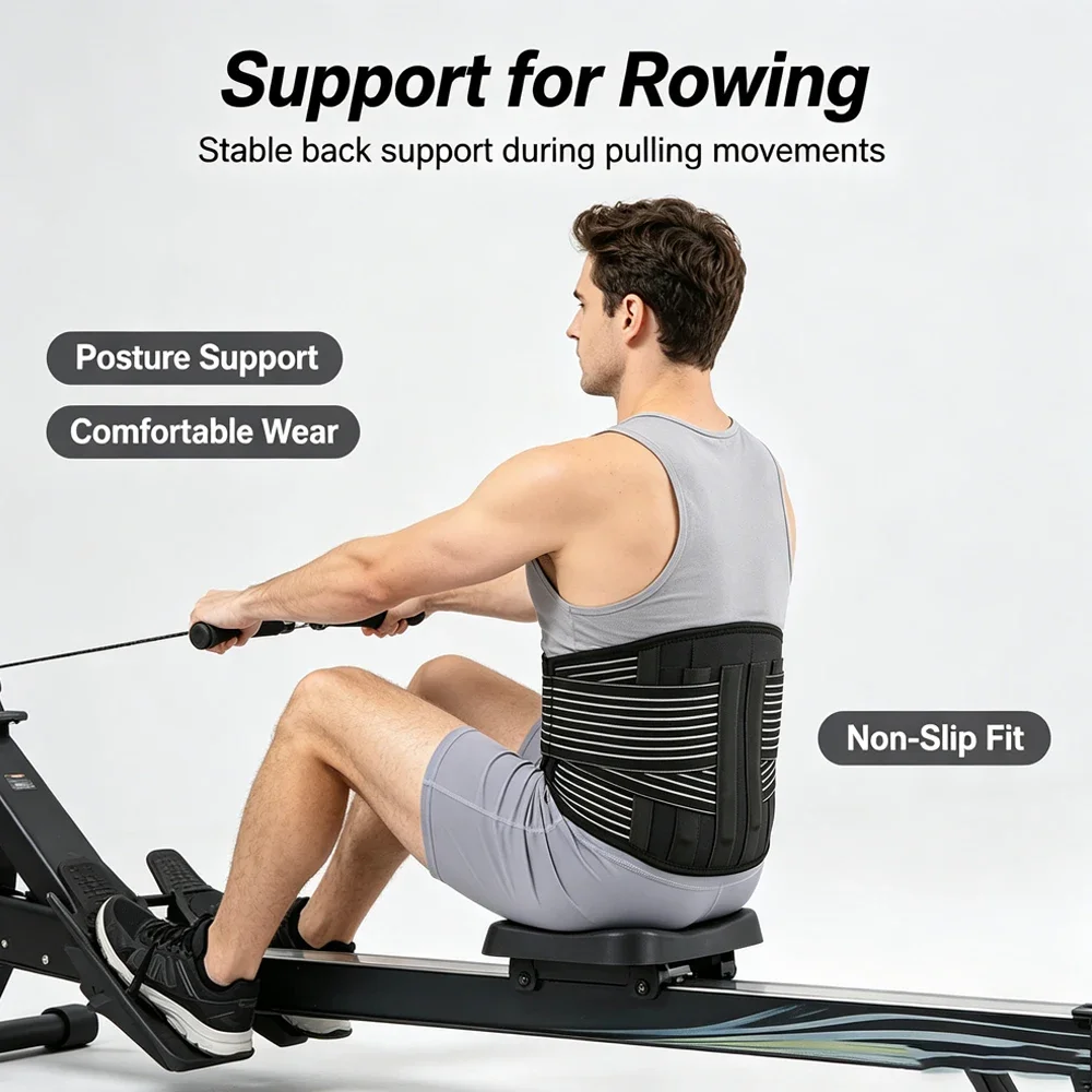 1PCS Heating Magnetic Therapy Back Brace Support Belt for Men Women, for Sciatica, Herniated Disc, Scoliosis Back Pain Relief